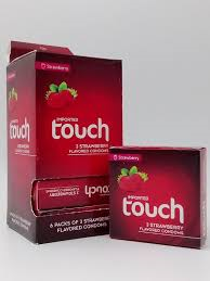 Touch Strawberry Flavored Condoms